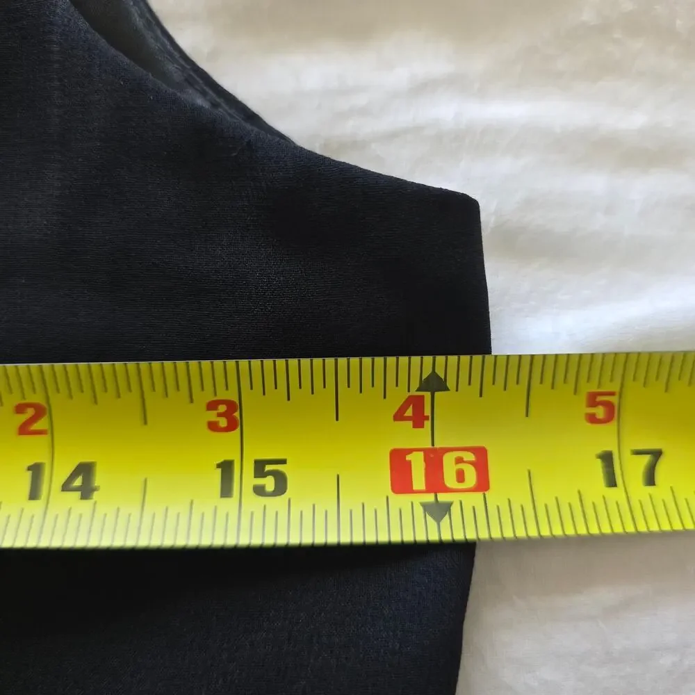Vintage Laundry 100% Silk Beaded Drop Waist Handkerchief Hem Midi Slip Dress-6 - Picture 10 of 12